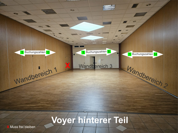 Buchung Voyer hinterer Bereich